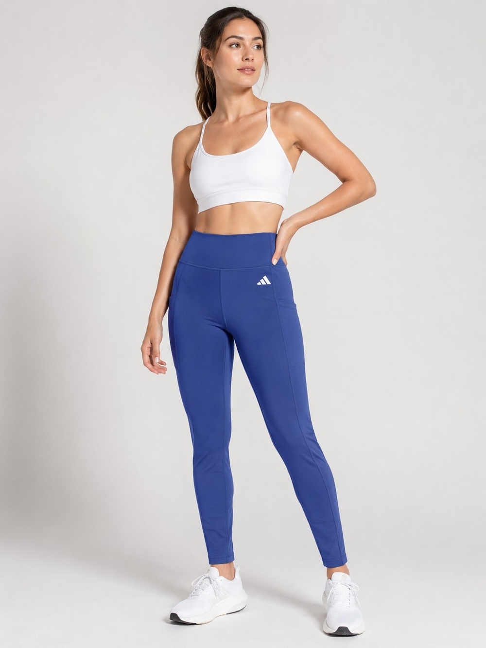 adidas Women’s Royal Blue High-Waist Leggings